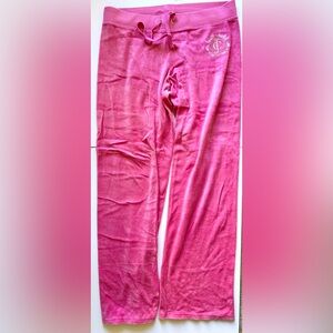Juicy Couture Hot Pink vintage velour tracksuit pants size M track suit